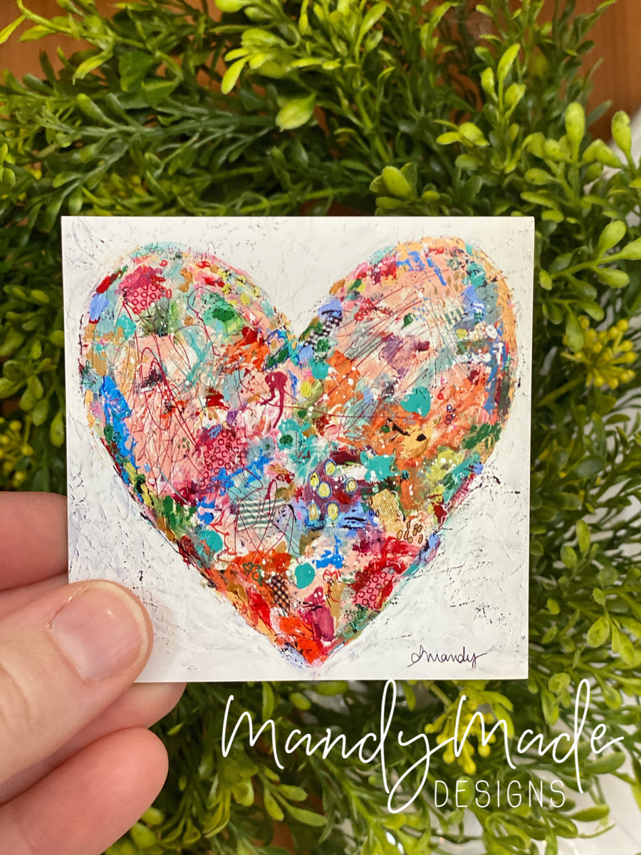 Magnets, Handmade, Magnet Set, Magnet, Special Gift, Hand Painted, Hearts,  Heart Magnets, Pretty Magnets, Heart Magnet, Beautiful Magnets