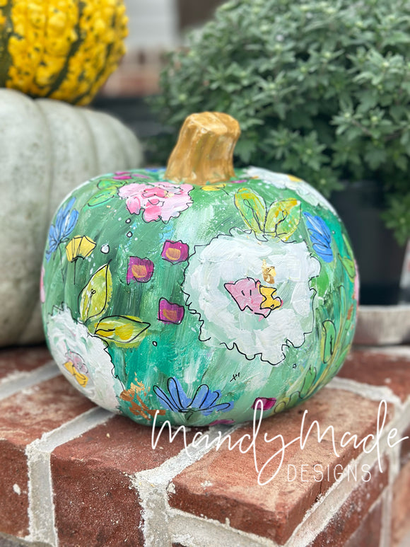 Extra Large Painted Pumpkin