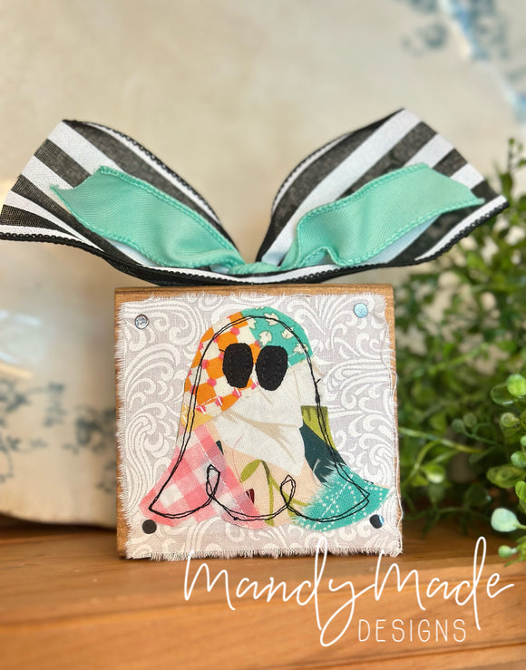 Patchwork Boo Block