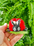 Hand felted LadyBug