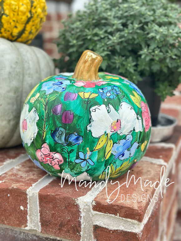 Extra Large Painted Pumpkin