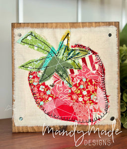 Quilted Strawberry Block