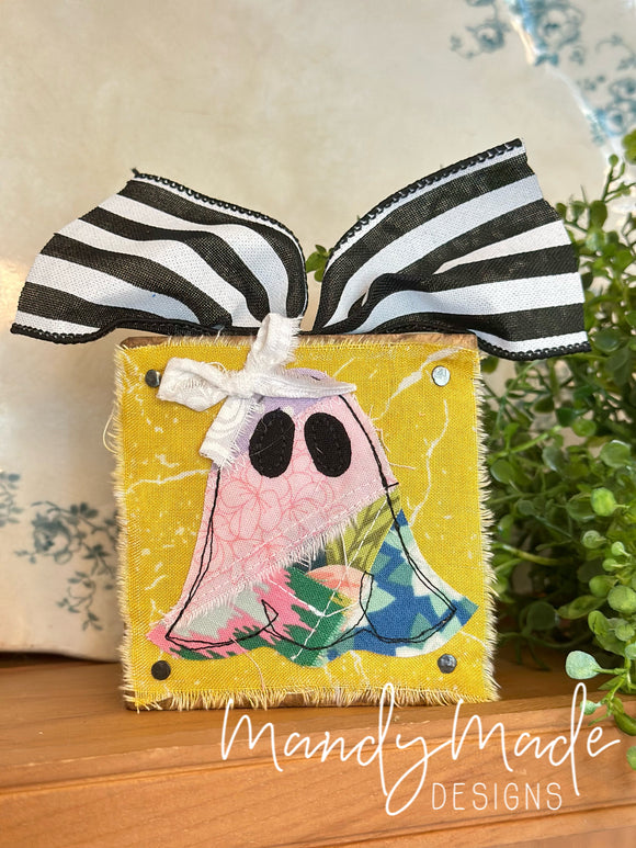 Patchwork Boo Block