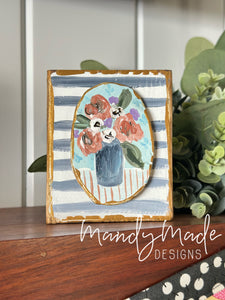 Intaglio Floral Block