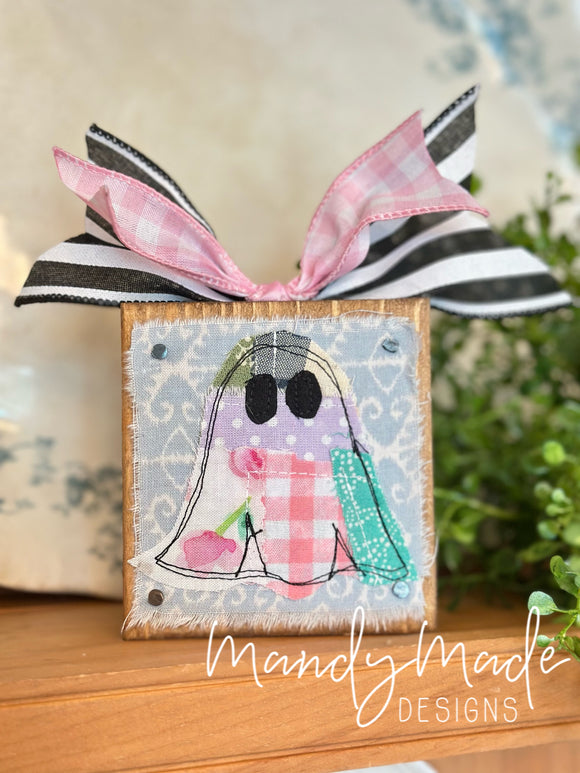 Patchwork Boo Block