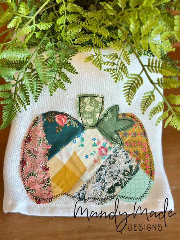 Patchwork Pumpkin Hand Towels