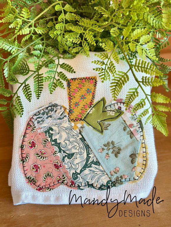 Patchwork Pumpkin Hand Towels