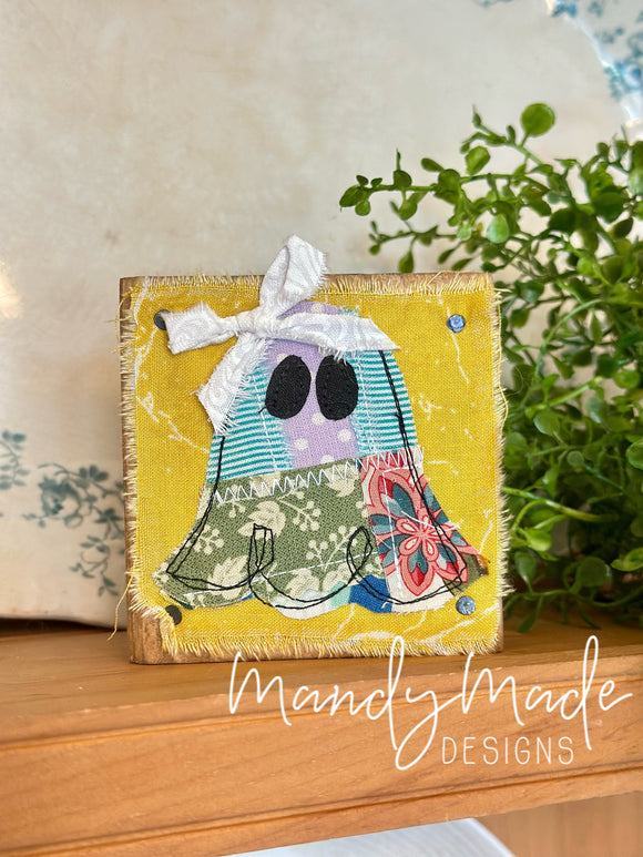 Patchwork Boo Block