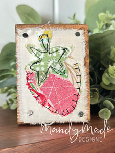 Mini Quilted Strawberry