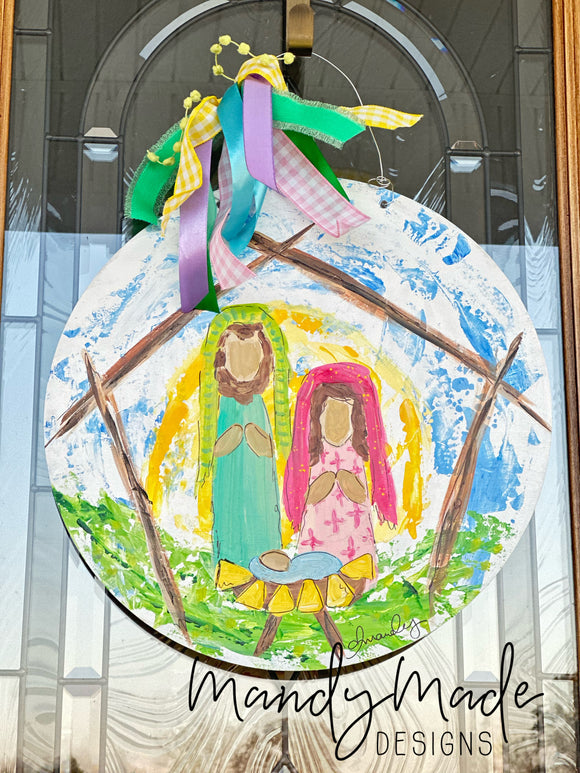 Nativity Doorhanger