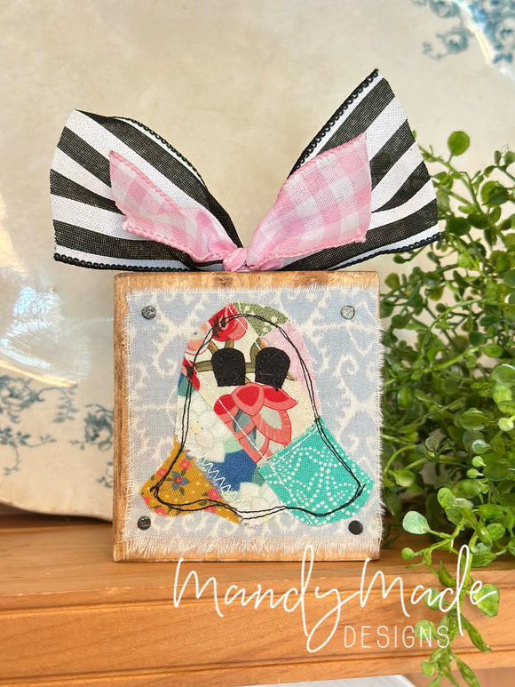 Patchwork Boo Block