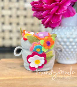 Felted Flowerpot