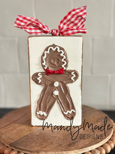 Gingerbread with Gingham Bow