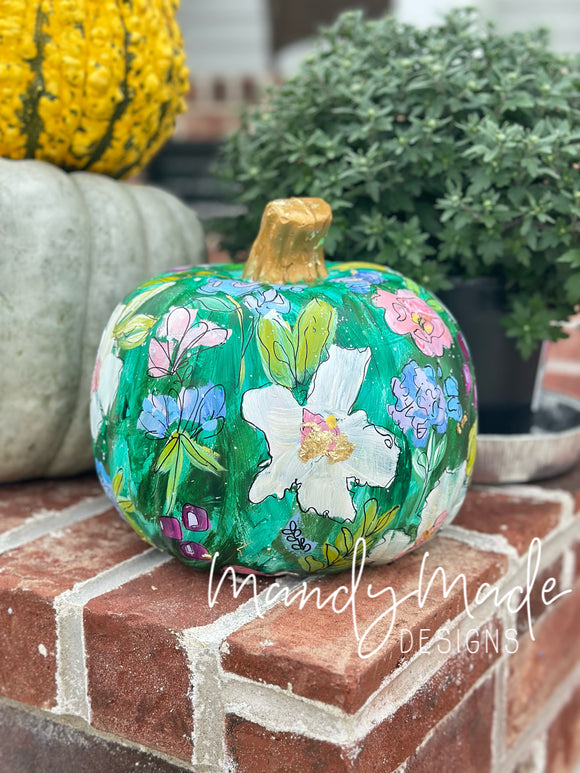 Extra Large Painted Pumpkin
