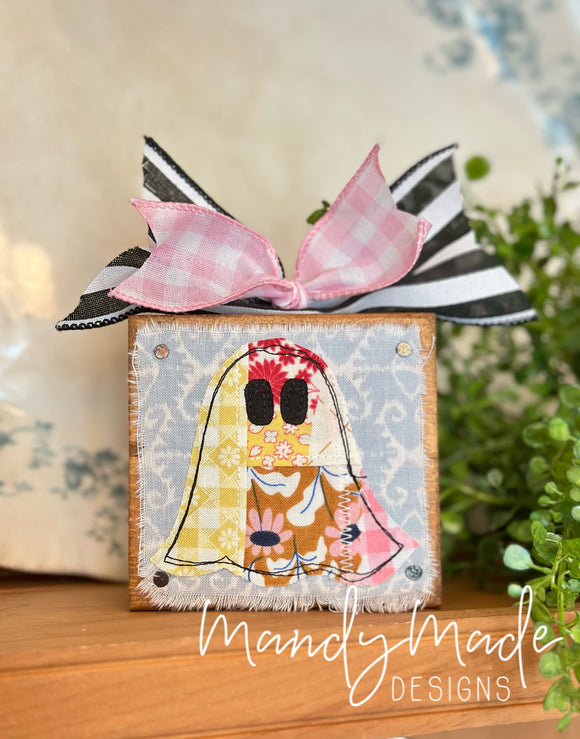 Patchwork Boo Block