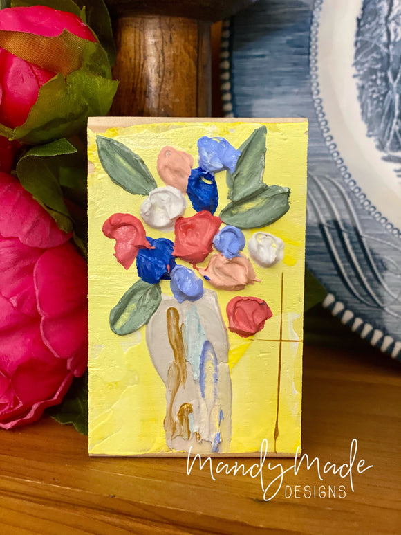 Mini Bliss Floral Bouquet-Yellow