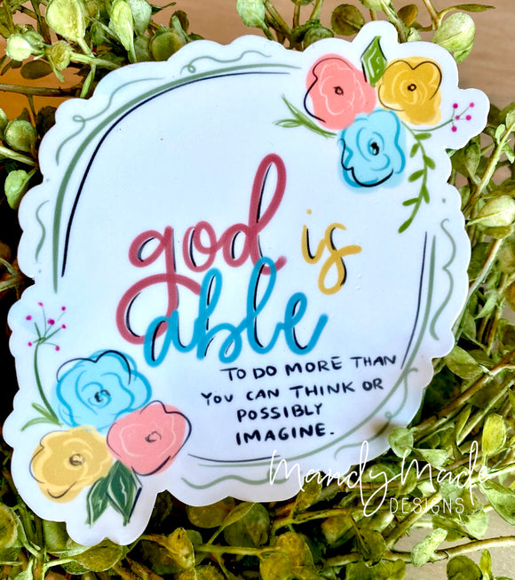 God is able- STICKER