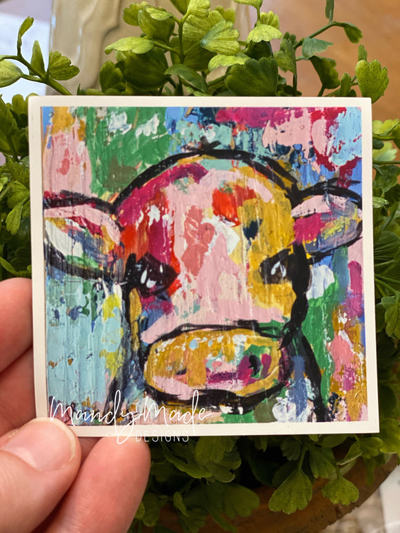 Colorful Cow-MAGNET